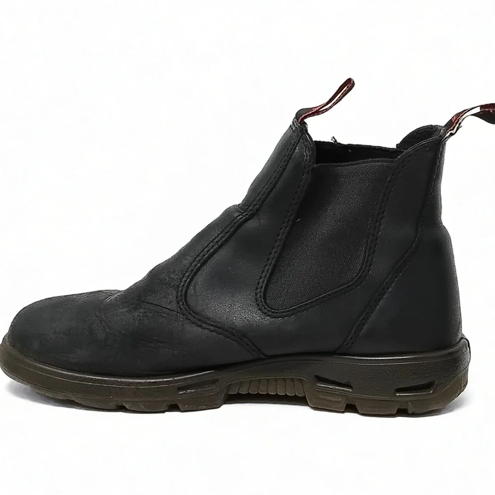 Redback Easy Escape Boots Men Size 8 Leather Chelsea Slip-On Workwear Industrial
